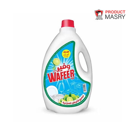 wafeer dish cleaner - وفير سائل تنظيف الاطباق بالليمون 4 لتر