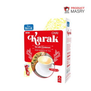 Misr Café Instant Karak Chai Tea with Creamer, Sugar and cardomom, 8 x 25g sachets - شاي كرك مصر كافيه